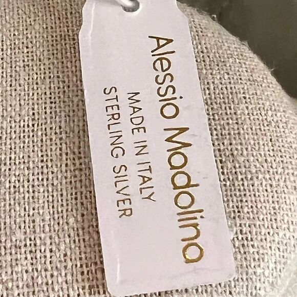 NWT Alessio Modolina Made In Italy 🇮🇹 Silver Sterling Silver Necklace #JW7 - Picture 6 of 8